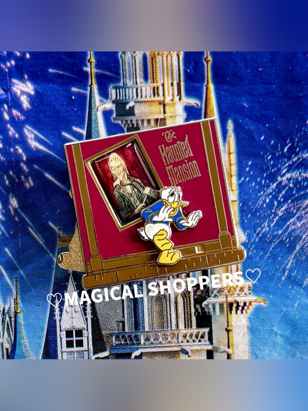 Disney Parks The Haunted Mansion Mickey Mouse, Goofy & Donald Duck Pin Rare